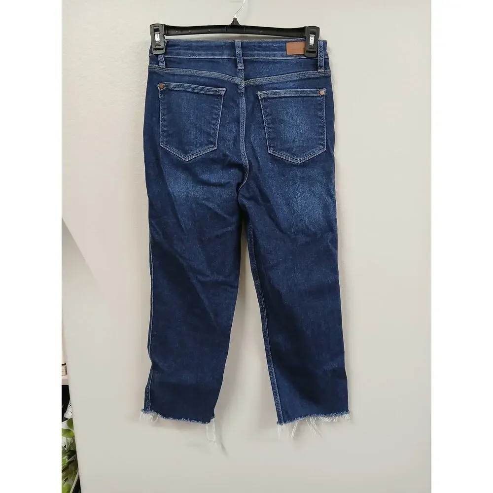 Judy Blue High-Rise Cropped Straight Leg Jeans size 5/27 - Picture 2 of 10